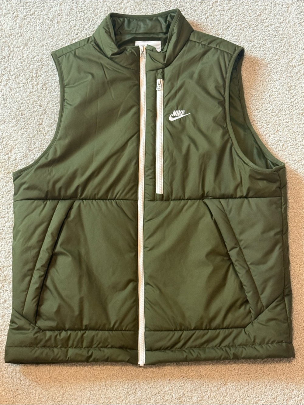 Nike Therma Fit Vest Mens Large Green Olive